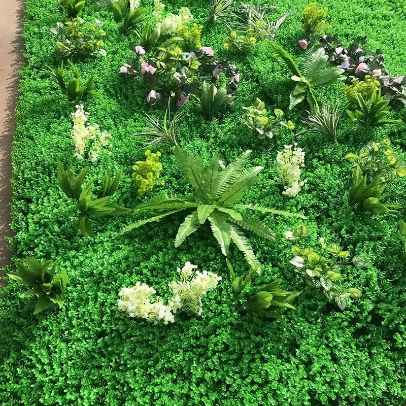 

Fake Grass Panels Green Eucalyptus Decor Artificial Plant for Wall Home Garden Plant Panels Office/Bedroom Greenery Decorations