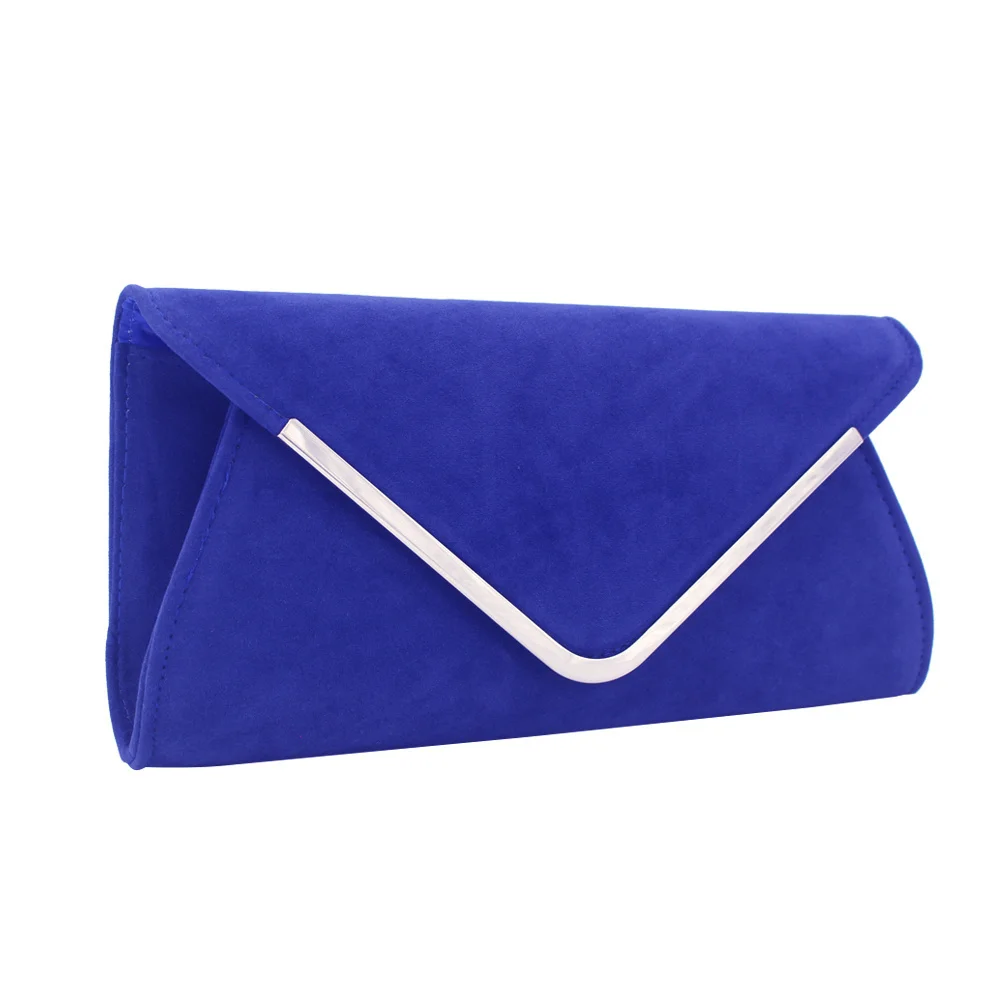 

Popular Lady Clutch Evening Bag Graceful Velour Shopping Party Wedding Envelope Clutch Bag for Lady Woman Young Girl