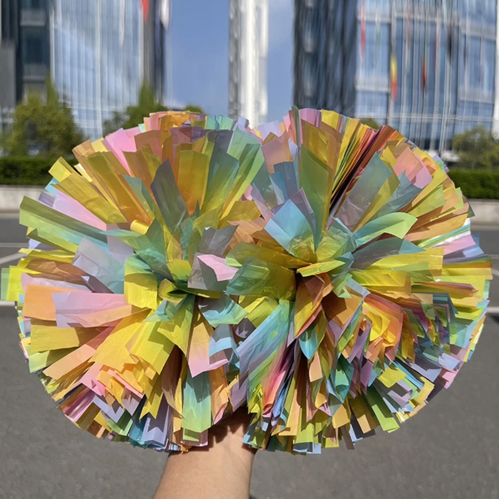 

Cheerleading Pom Poms Sports Team Spirit Cheering Dance Pom Poms Cheerleading Shiny Cheer Pom Poms with Handle