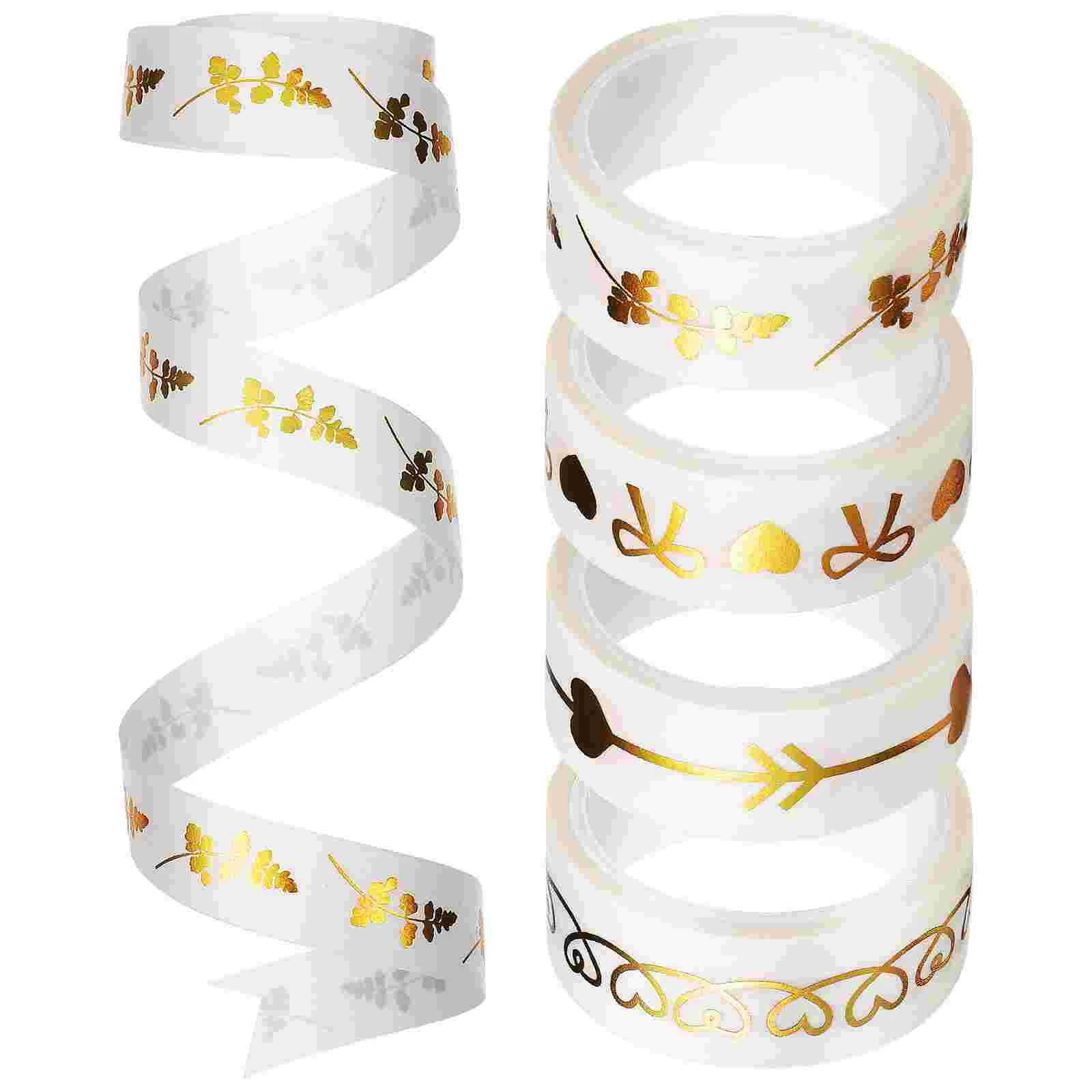 

5 Rolls Adhesive Tape Decorative Crafts Hand Washi Journaling Vintage Stickers Tapes Stickers Paper Tool Masking Taping Tools