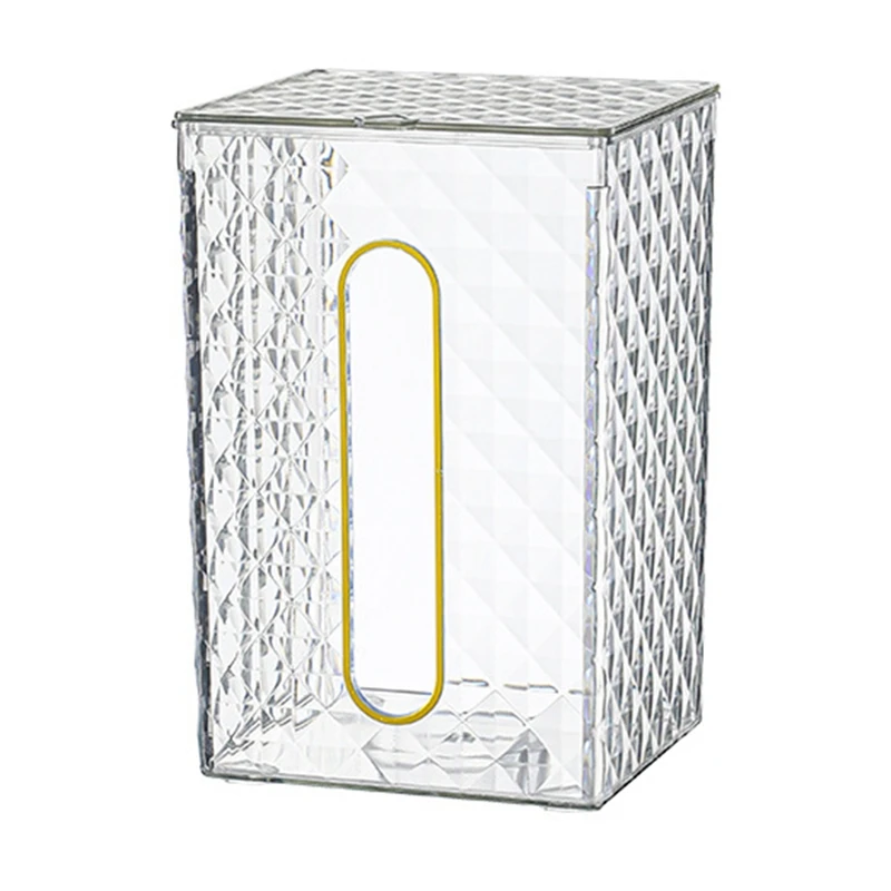 

Household Tissue Box Transparent Desktop Tissue Box Pumping Paper Storage Box Living Room Dining Roo