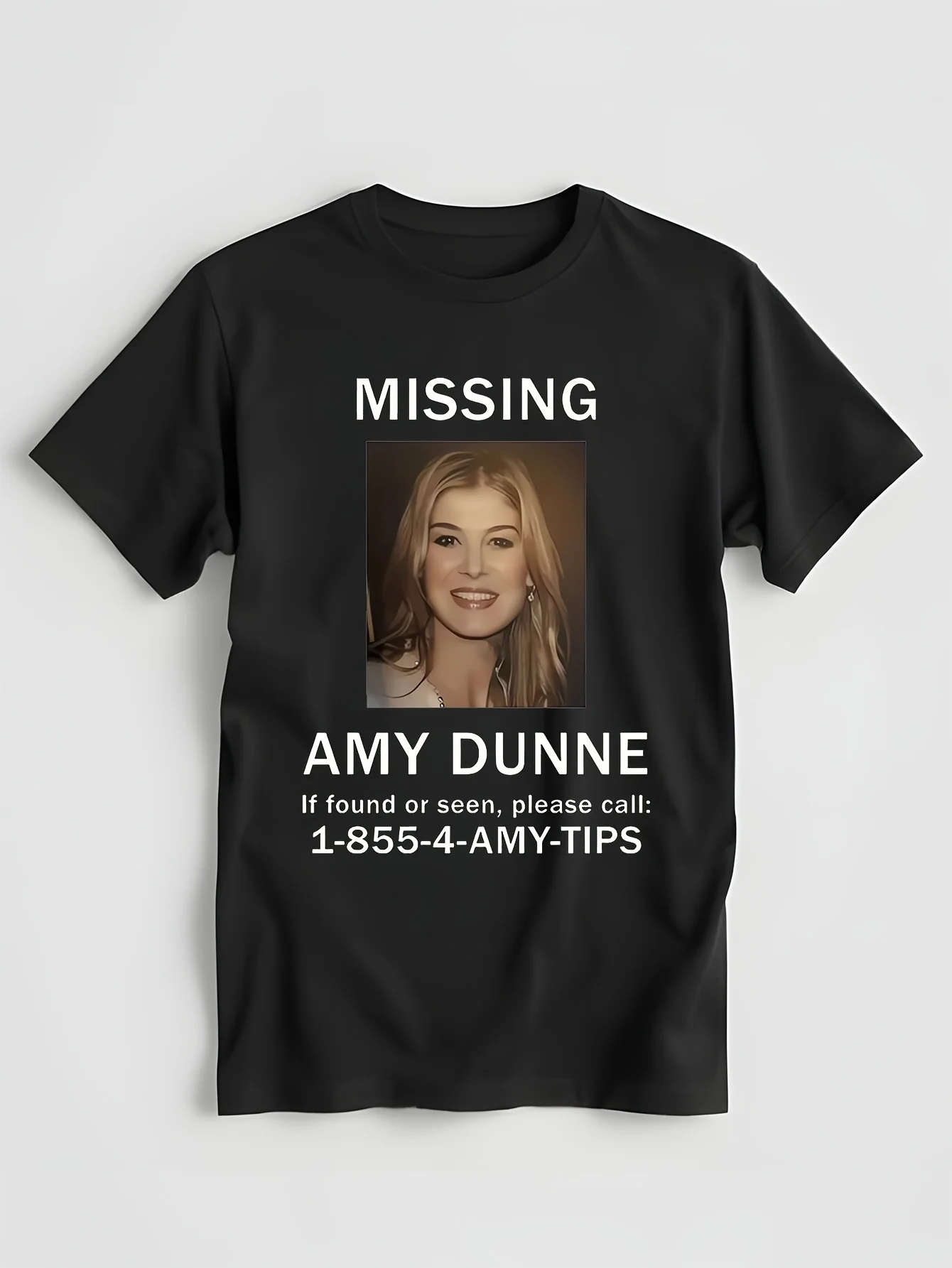 Плакат Amy Dunne Missing в стиле хип-хоп рэпер мужская и женская футболка с круглым
