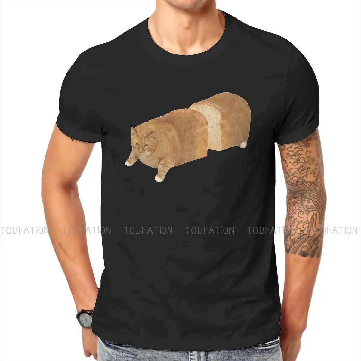 

Футболка в стиле ретро для мужчин с принтом кошки
