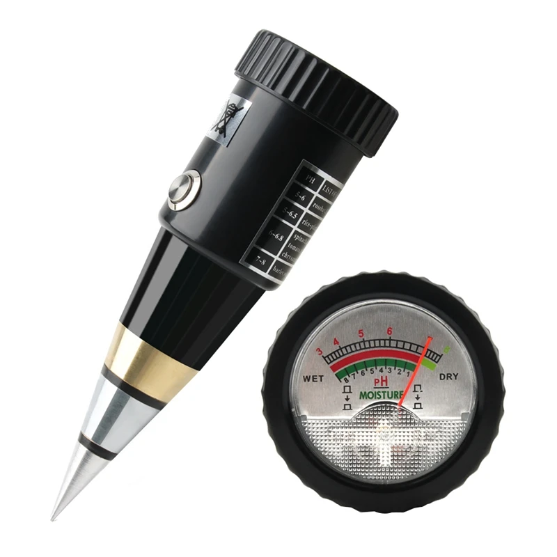 

Handheld Soil Moisture PH Meter Acidity Humidity Tester Metal Sensor Probe No Battery Hygrometer Planting Garden Tool