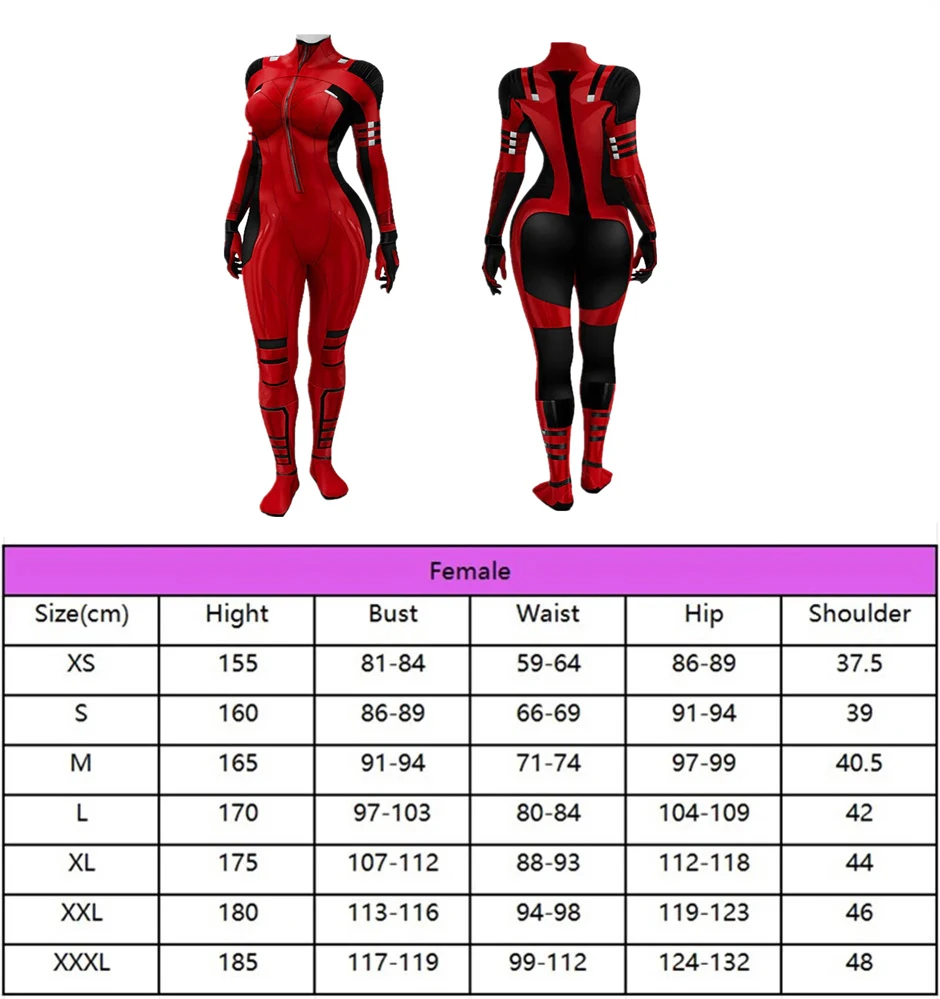 Женский костюм Уэйда для костюмированной вечеринки Вильсона косплея на Хэллоуин