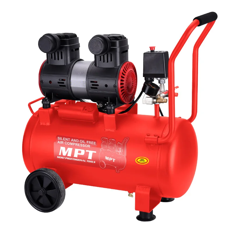 

MPT 1400W 40L 7Bar 100% Copper Supper Silent And Oil Free Industrial Air Compressor