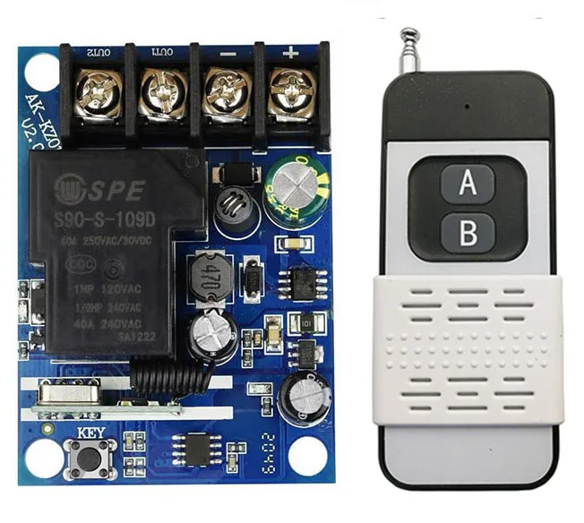 DIY беспроводной 433 МГц универсальный пульт дистанционного управления DC 12 В 24 48 30а