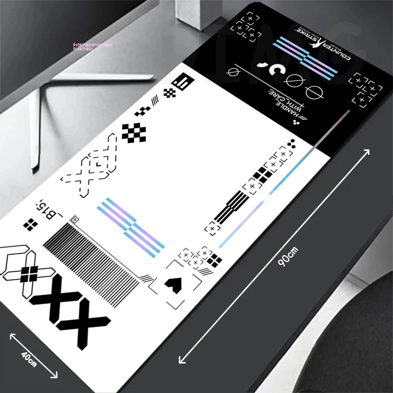 Коллекция печати 80x30 см XXL коврики для мыши с застежкой по краю большой игровой