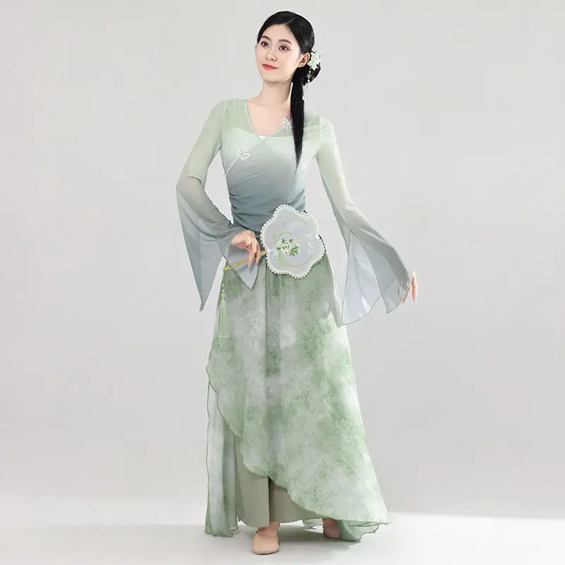 Классическое танцевальное платье в китайском стиле костюм для выступлений