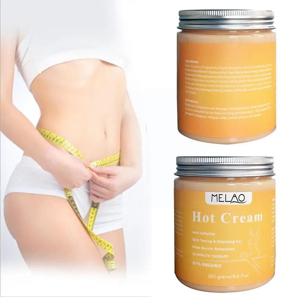 

250g Anti Cellulite Hot Cream Fat Gel Slimming Cream Weight Anti-cellulite Body Hxt9939 Massage Loss Massager S4l7