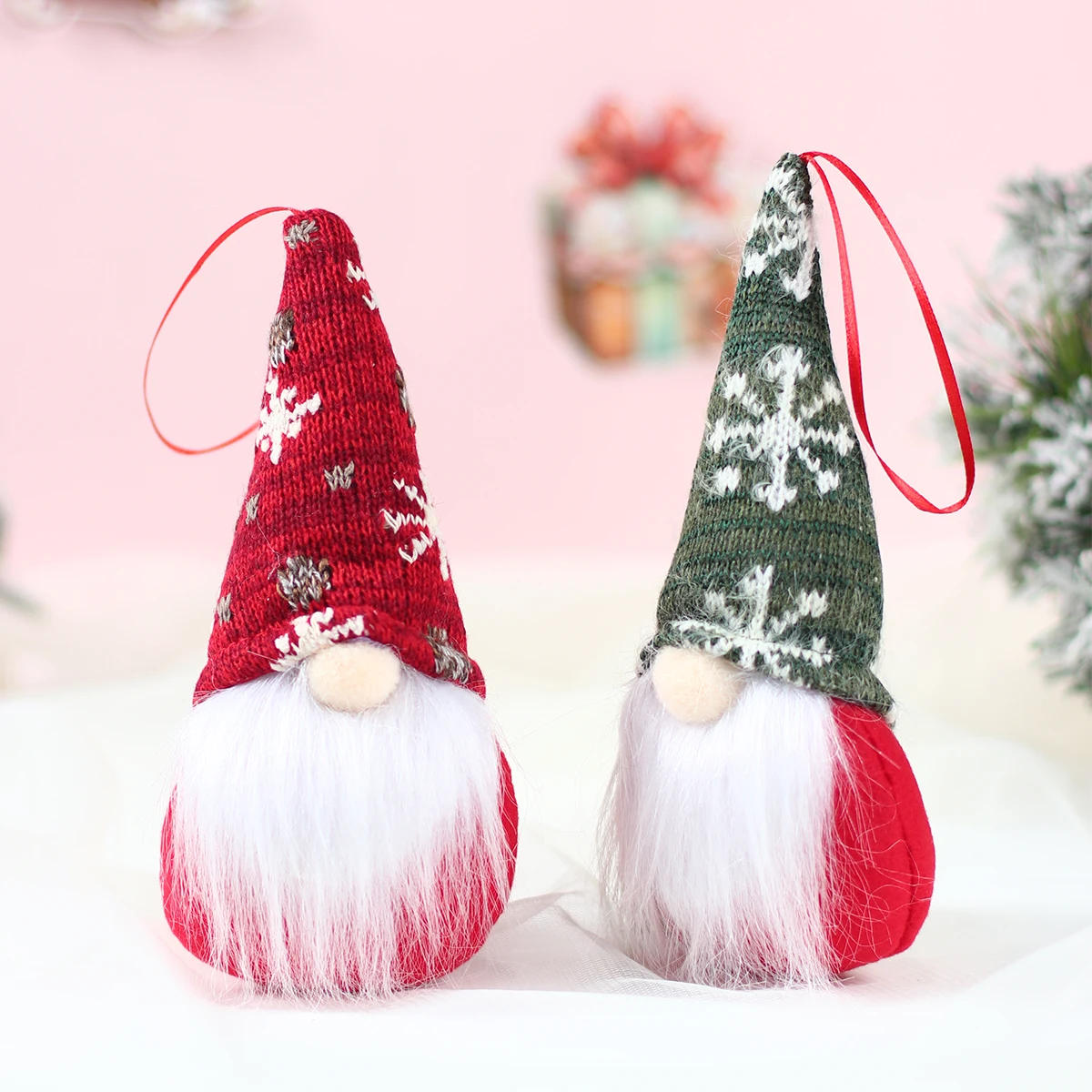 Рождественские гномы куклы без лица украшения на Рождество 2024 для дома подарки
