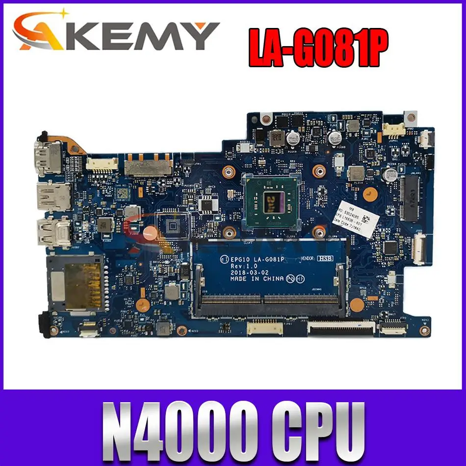 

100% working for HP X360 11-AB motherboard with n4000 cpu L16635-601 EPG10 LA-G081P mainboard tested ok