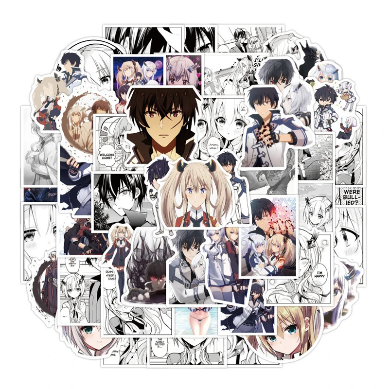 Мультяшные аниме Kawaii The unsuited of the demon king Академия наклейки для ноутбука чемодана