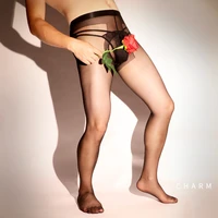 men body stockings sexy elastic pantyhose see through tulle sleepwear wjj sleeve exotic lingeries sex tights pornographic movie
