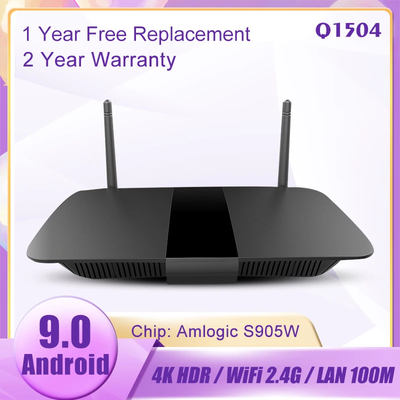 

leadcool Q1504 Smart TV Box Android 9.0 Amlogic S905W 2G/16G 1G/8G TV box 4k 2.4GHZ WIFI H.265 Media player leadcool Set top Box