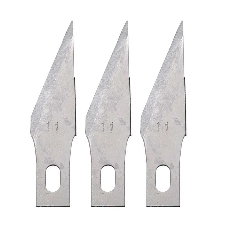 

TOP 600PCS Replacement Hobby Blade Spare Blades Steel Craft Knife Blades For DIY Art Work Cutting