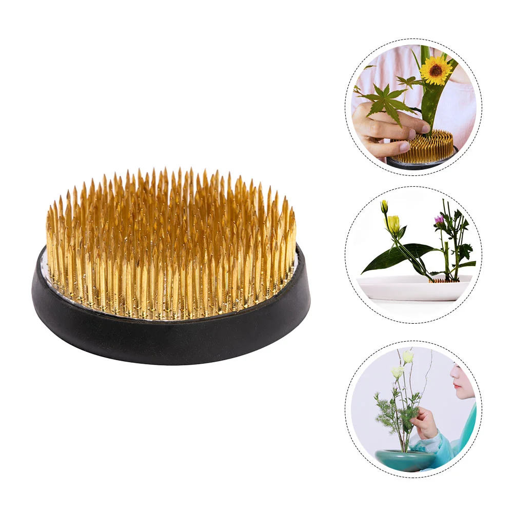 

Flower Holder Arrangement Floral Round Needle Arranging Ikebana Kenzan Frog Tools Fixed Fixation Arrangements Pin Holders Vase