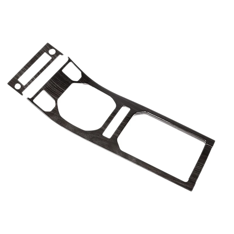 

Black Wood Grain ABS Center Console Gear Panel Decorative Cover Trim for 2012-2018 Land Rover Range Rover Evoque