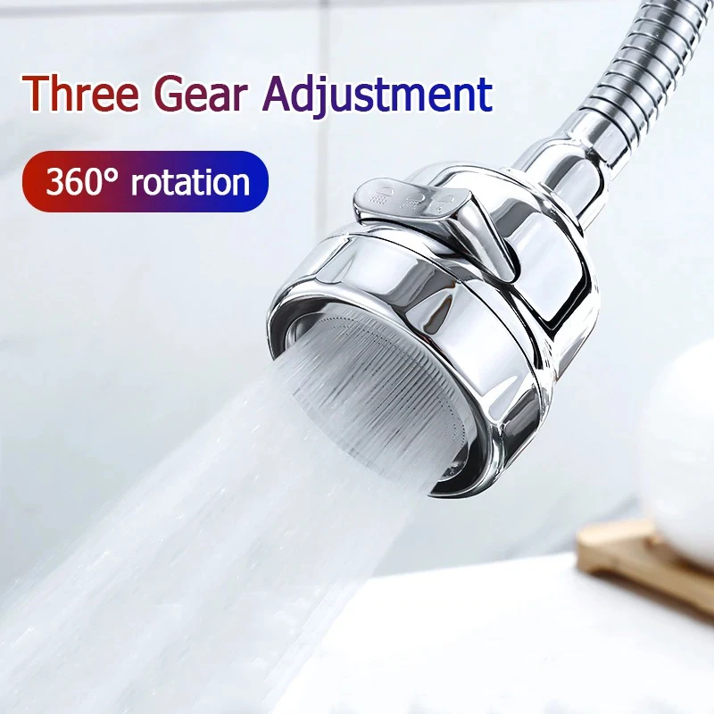 

Universal Faucet Extender 360 Degree Rotation 3 Modes Faucets Nozzle Sprayer Plastic Splash-proof Kitchen Sink Accessories