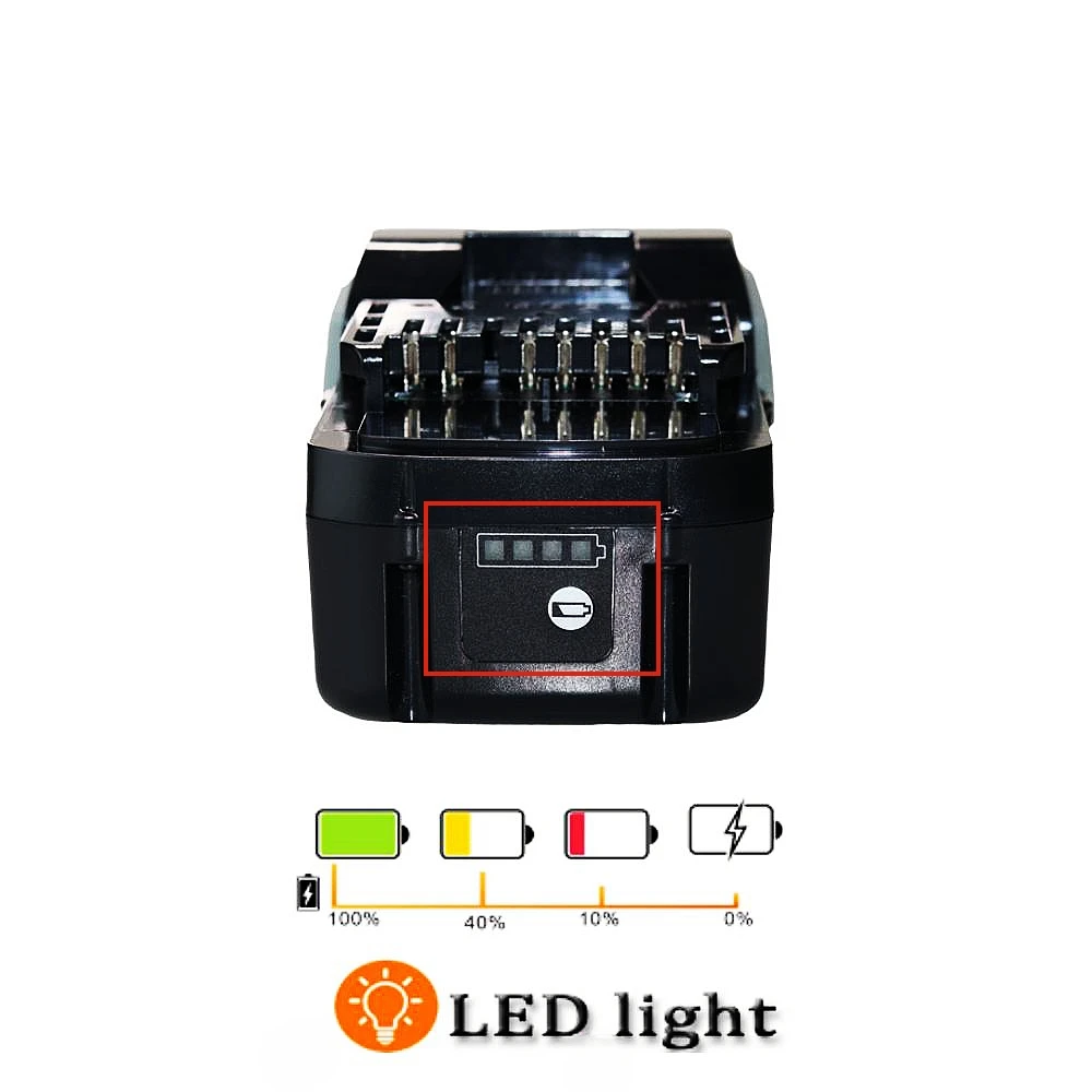 Литий-ионный аккумулятор 18 в 6000/8000/10000 мАч для беспроводных электроинструментов