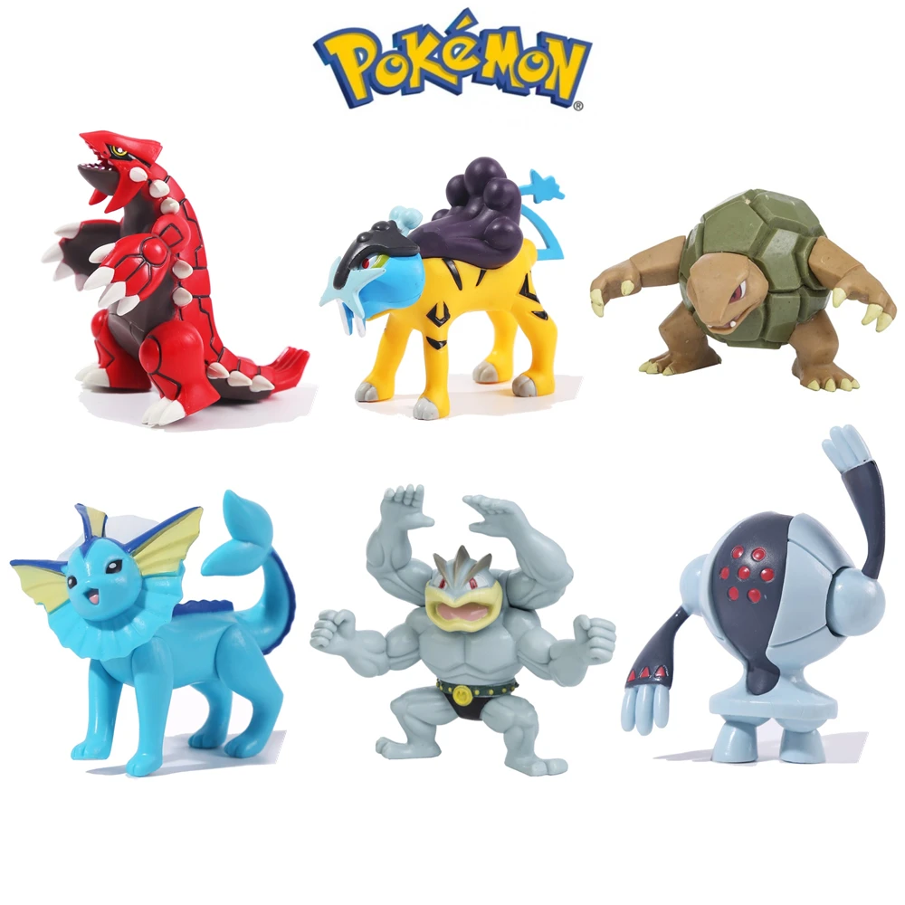S Toys 6-10cm Groudon Pikachu Charizard Action Figure Model Pokemon Doll Pvc Toy Birthday Gift For Kids
