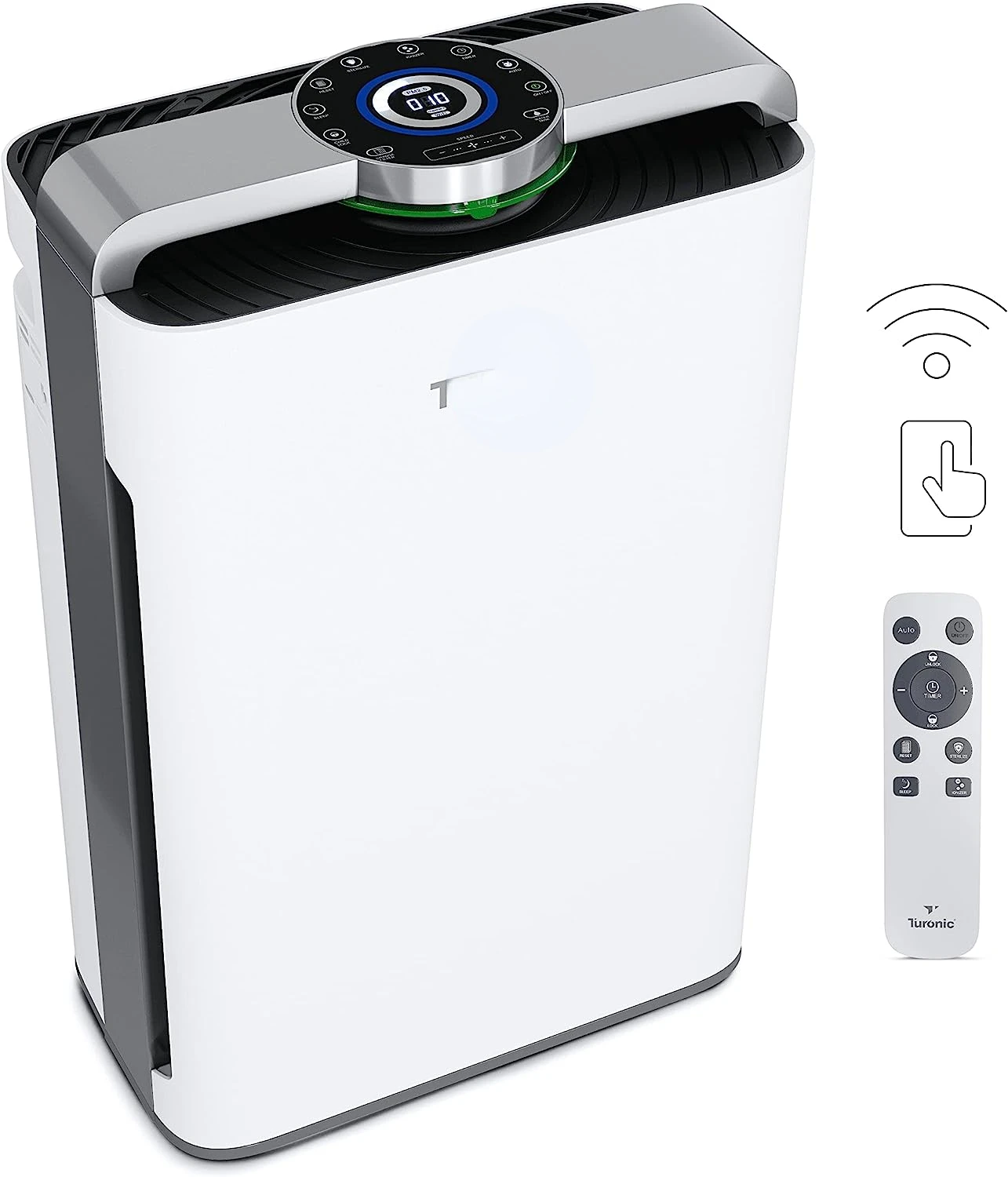 

PH950 - Hepa Air Purifiers for Home, Large Room Air Cleaner, 8-Stage Purification w/True Hepa 13 Filter, UV-A Light & Ionize