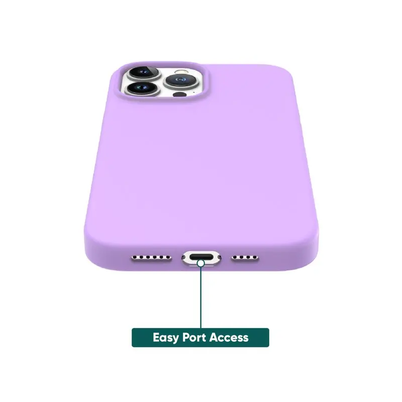 2023 new for Silicone Phone Case for iPhone 13 Pro Max / iPhone 12 Pro Max - Lavender