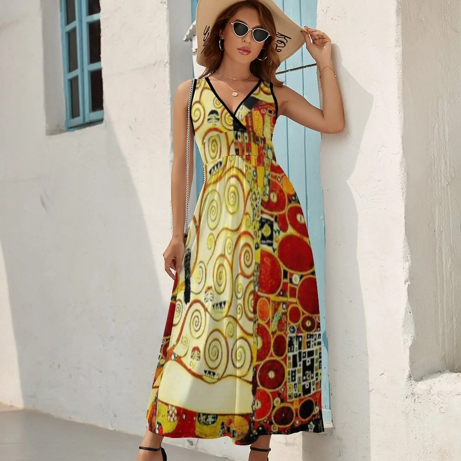 Женское летнее платье без рукавов The Tree of Life Густава Климта