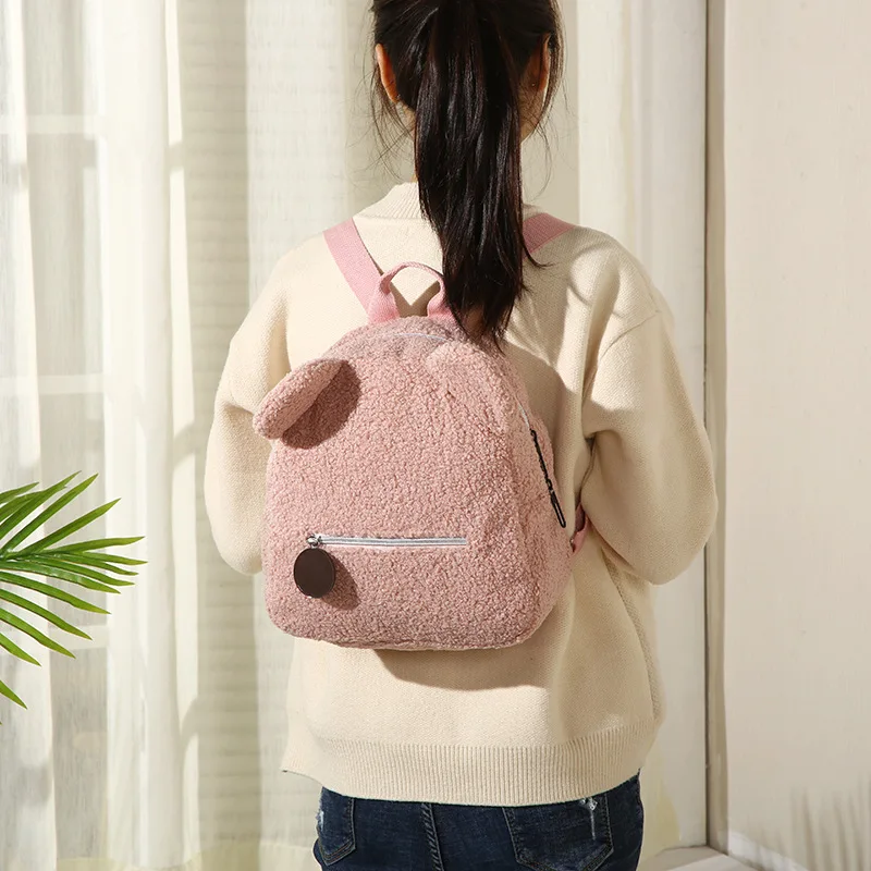 

Personalised Bear Backpacks Custom Name Portable Children Travel Shopping Rucksacks Women's Cute Bear Shaped Shoulder Backpack
