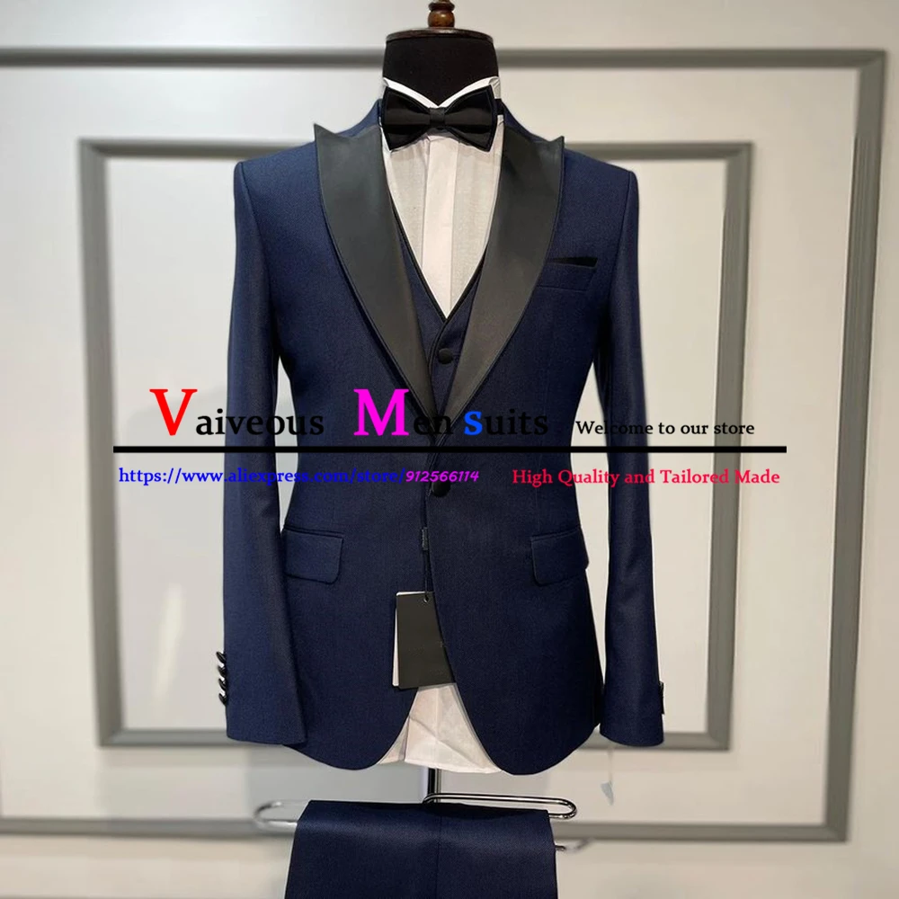 Реальные фотографии мужские костюмы из 3 предметов Строгий облегающий