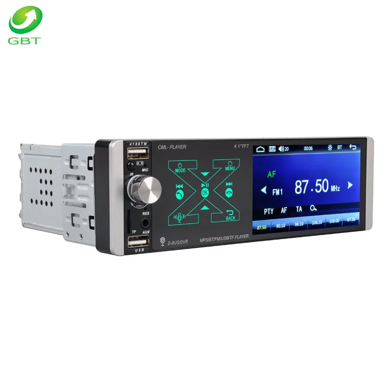 

Universal 4.1 inch 1 din full viewing angle high-definition Stereo Radio BT USB FM Car MP5 Player