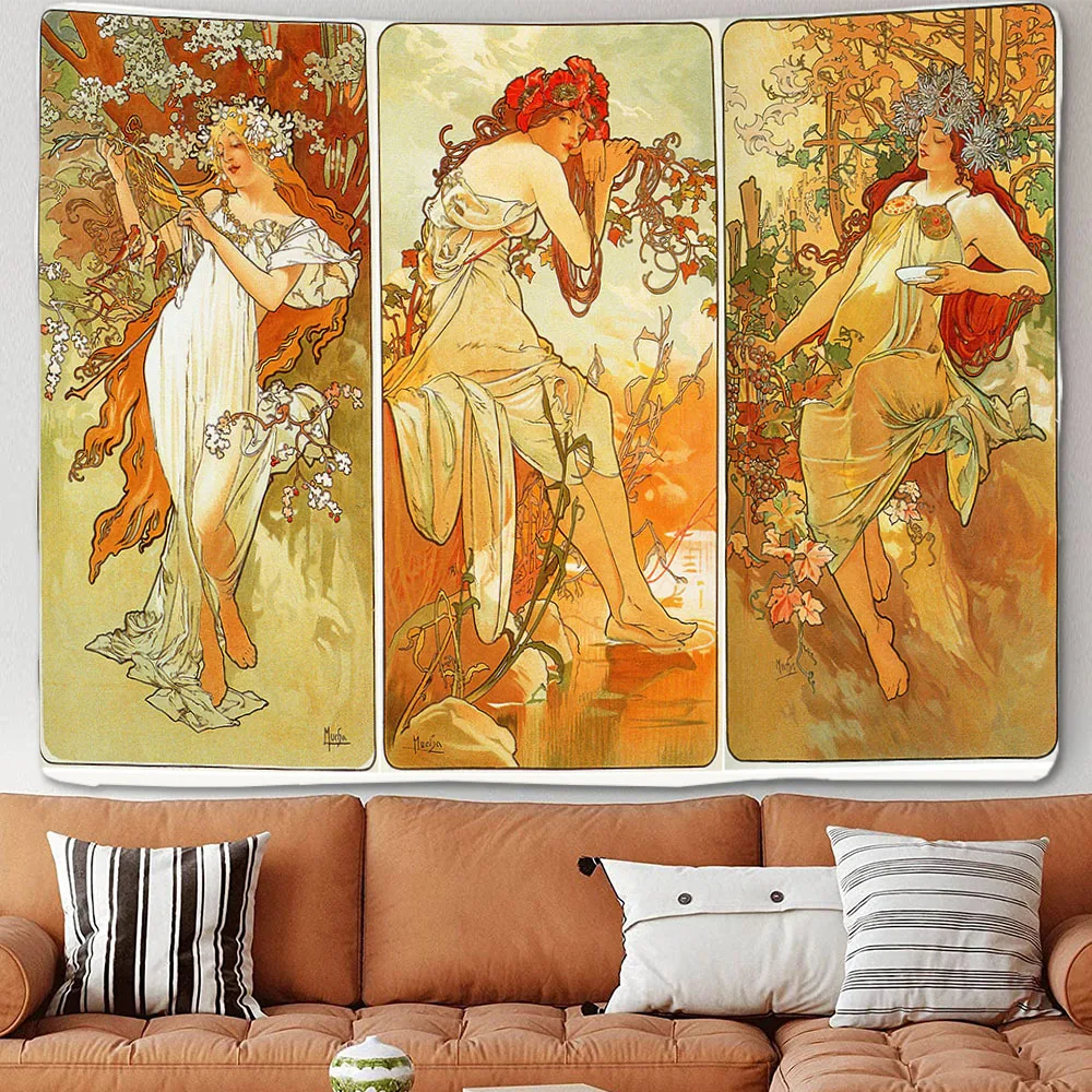 Иллюстрация гобелен Таро настенный богемный эстетический Декор для комнаты