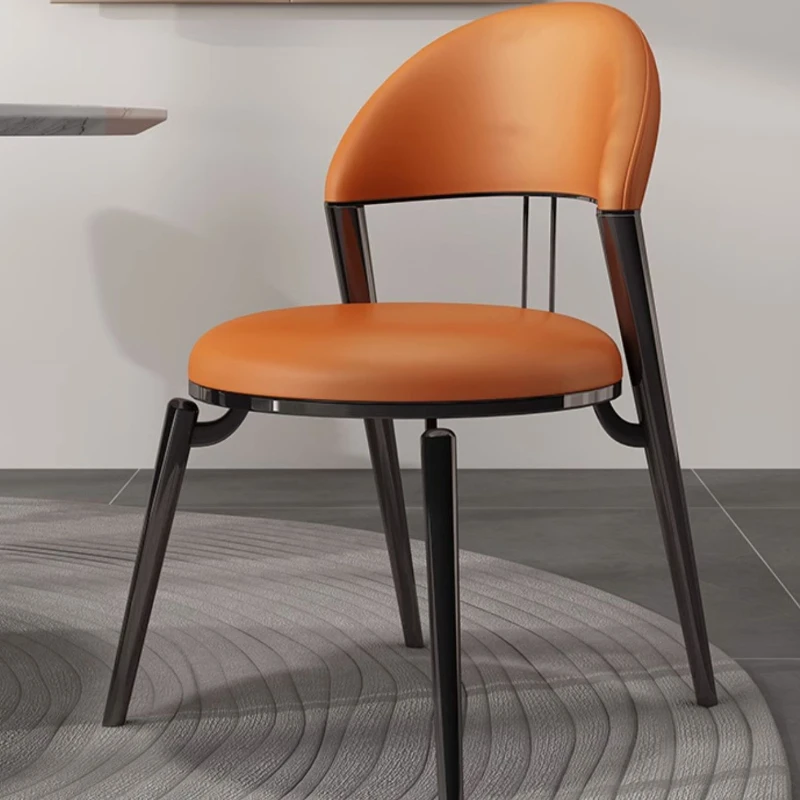 

Luxury Kitchen Dining Chair Living Room Party Pu Leather Dining Chair Ergonomic Chaises Salle Manger Home Furniture RR50DC