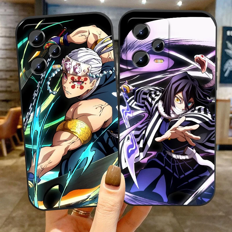 G-Ghost Blade мультяшный крутой чехол для Xiaomi Redmi Note 13 12R 12 12S Turbo 11 11T 11S 10 10S Pro Plus 5G черный