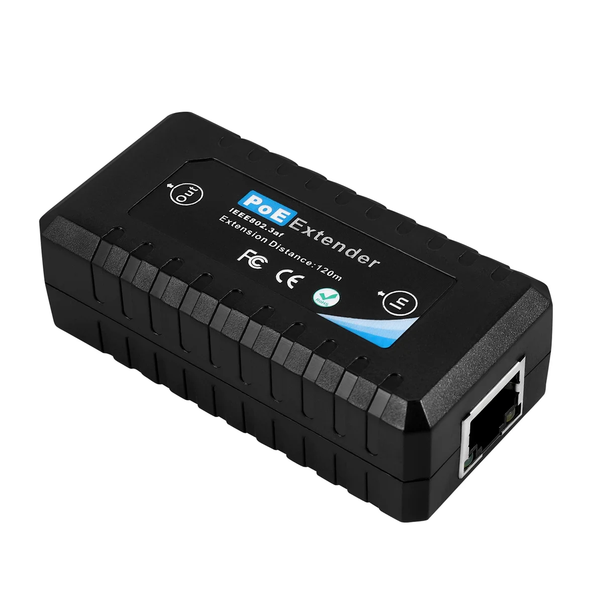 Удлинитель POE 10/100 Мбит/с со стандартным входом/выходом IEEE 802.3Af для IP-камеры