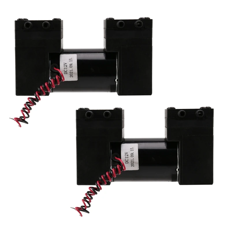

2X DC 12V микро-вакуумный насос высокого отрицательного давления, бесшумный Электрический Всасывающий Насос для красоты, скребки, банки