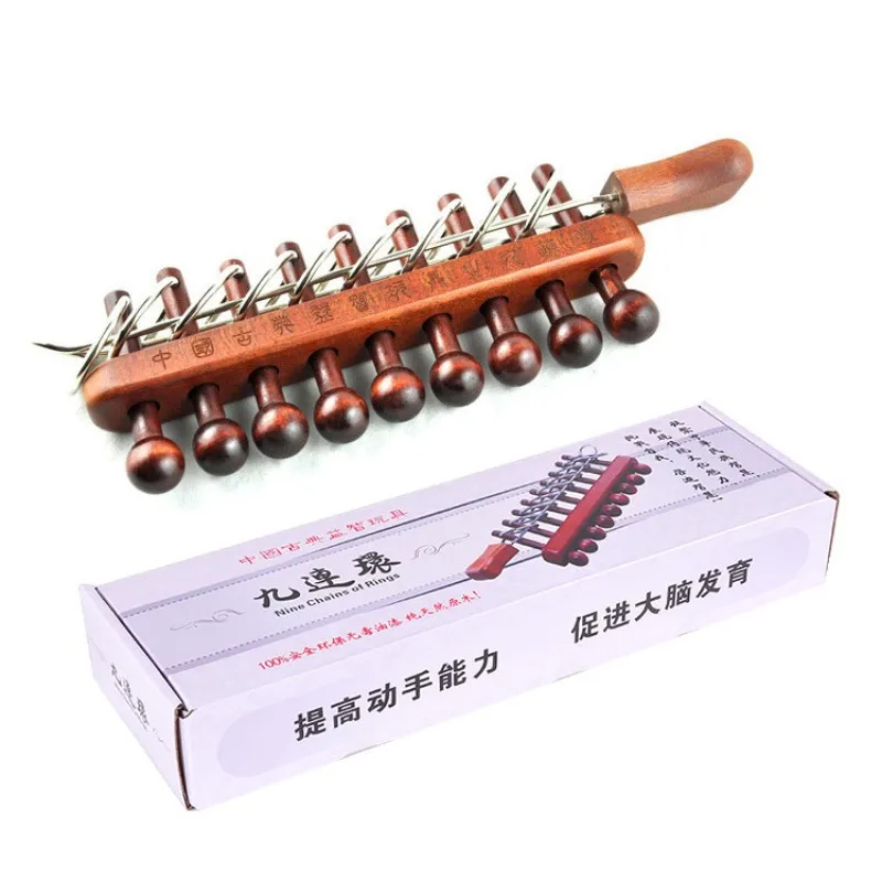 

Lu Ban Lock Wooden Toy Intelligence Toy Kong Ming Lock Intelligence Unlocking Unlocking Unlocking Nine Links Nine Links