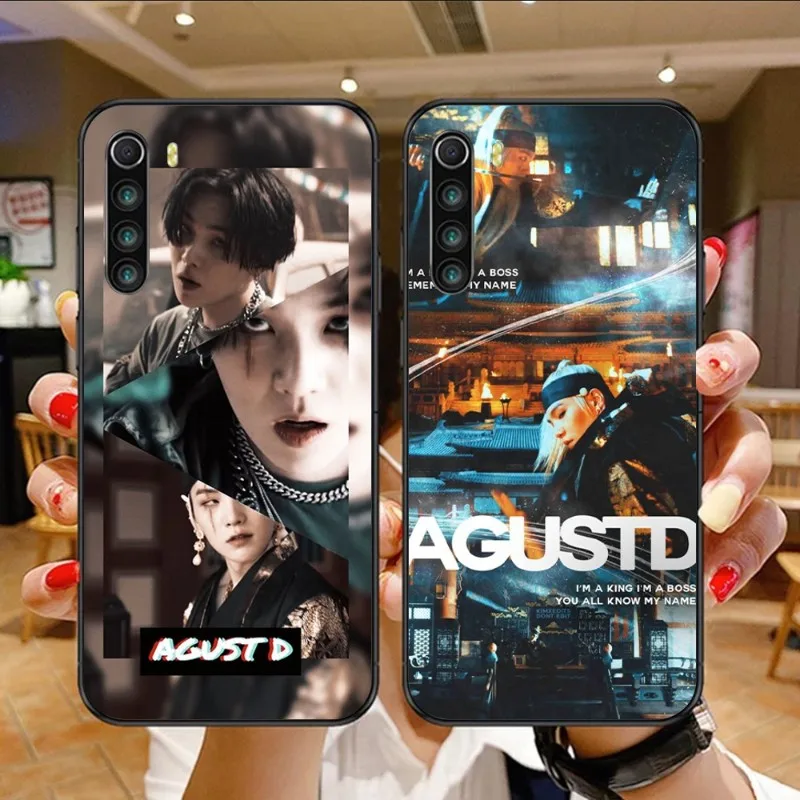 

Agust D Suga Rapper чехол для телефона Xiaomi Mi 13 12 12S 12T 11T 10T 9T Lite Pro Ultra Poco F3 F4 X4 GT черный мягкий чехол для телефона
