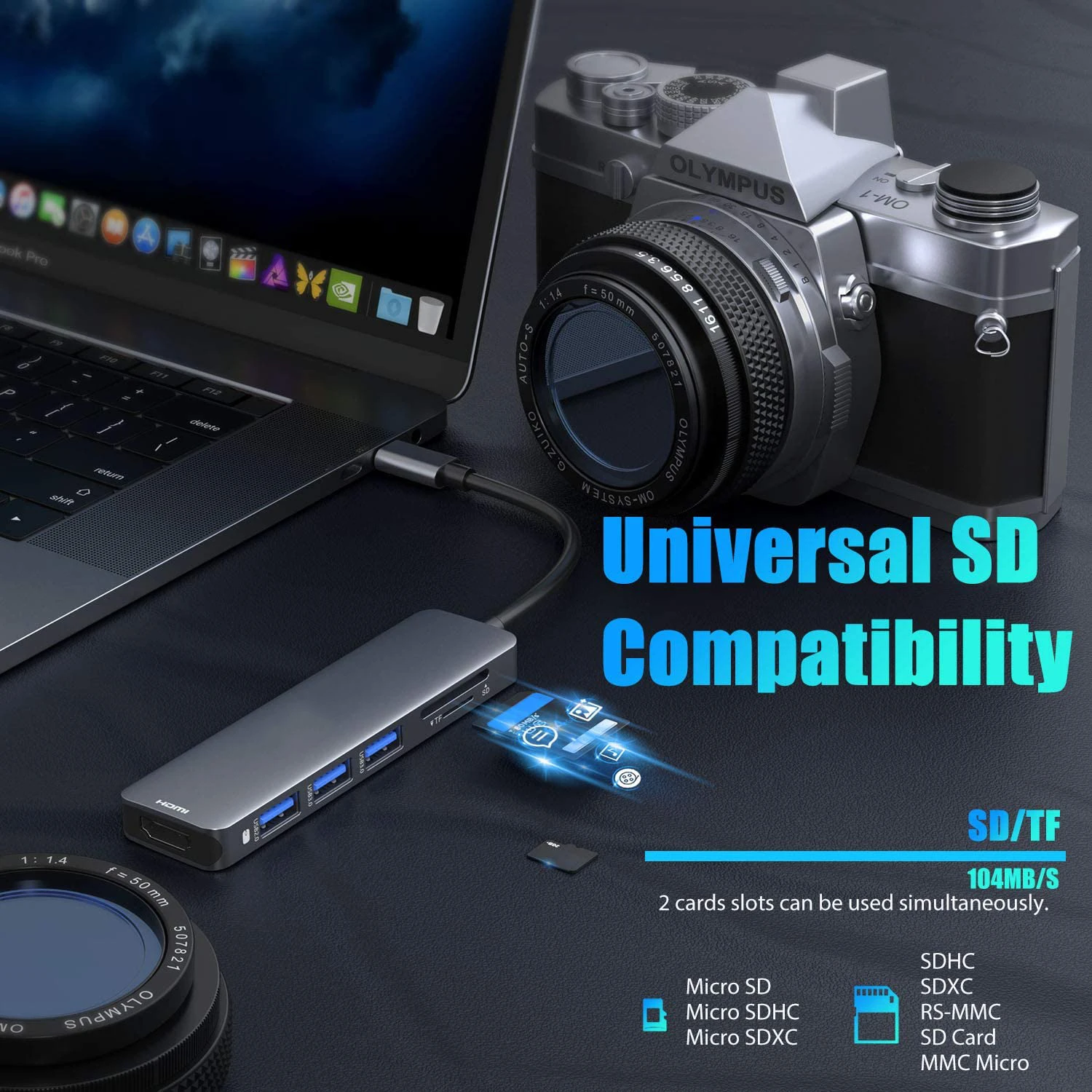 Док-станция USB Type-C для MacBook Pro Air 2020-2017 |