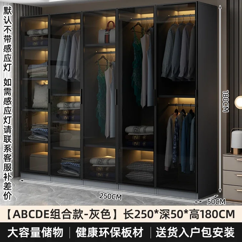 Роскошные современные шкафы витрина одежды деревянные простые бесплатная