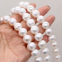 8 9mm natural freshwater round pearl beads punch loose spacer beads for jewelry making diy necklace earrings bracelet 15