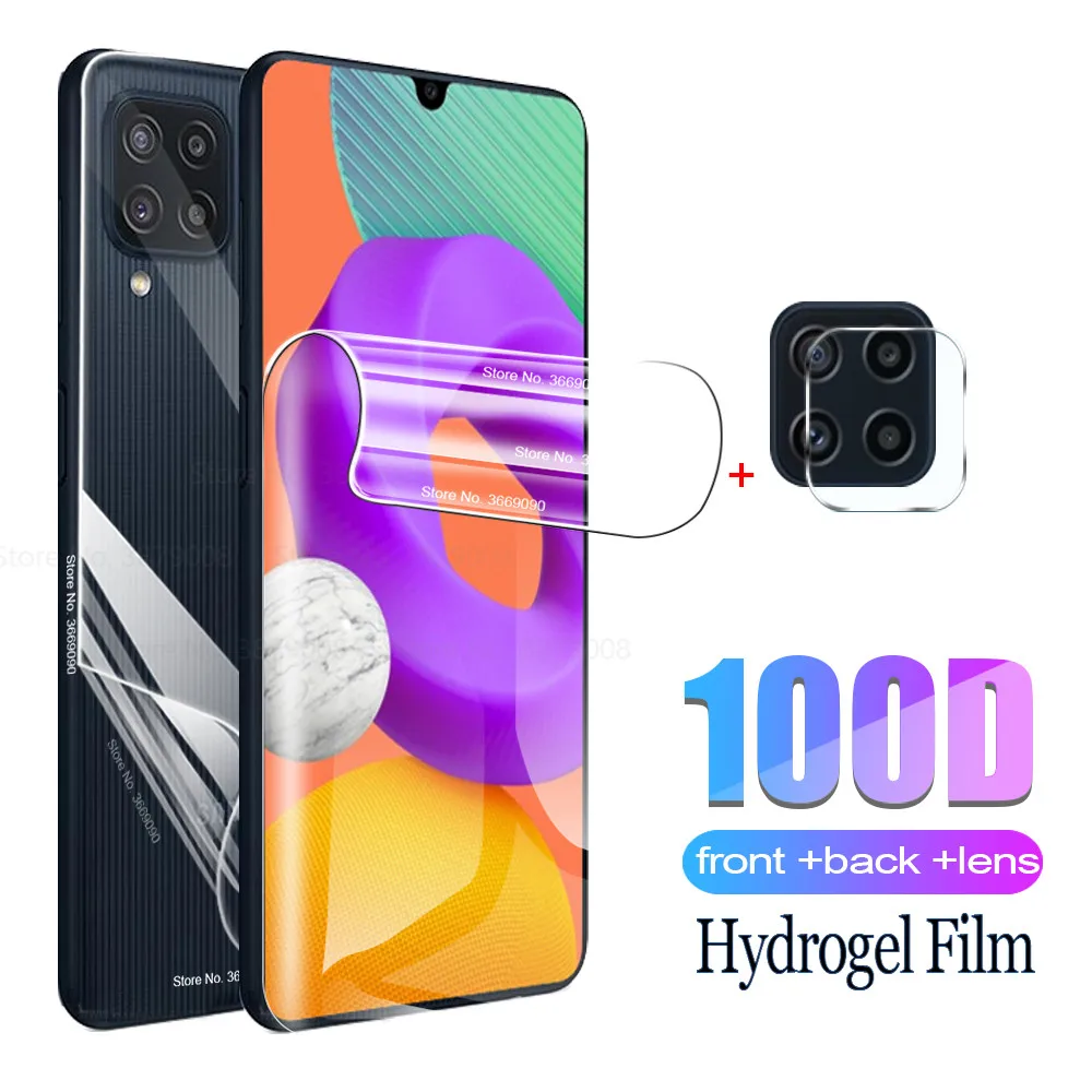 

Гидрогелевая пленка для Samsung Galaxy M22 4G, защитная пленка для экрана Samsung M22 M, 22 M, задняя Защитная мягкая пленка для камеры
