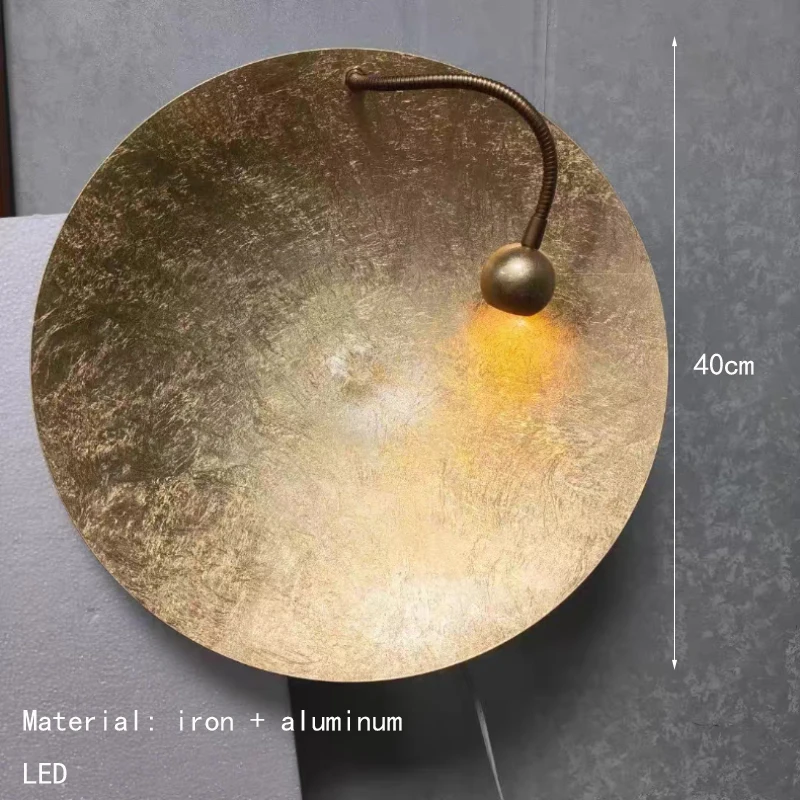 Современный атмосферный светодиодный настенный светильник 3000 К, золотой металл, новый стиль, арт-деко для гостиной, спальни, лестницы, прохода, бра