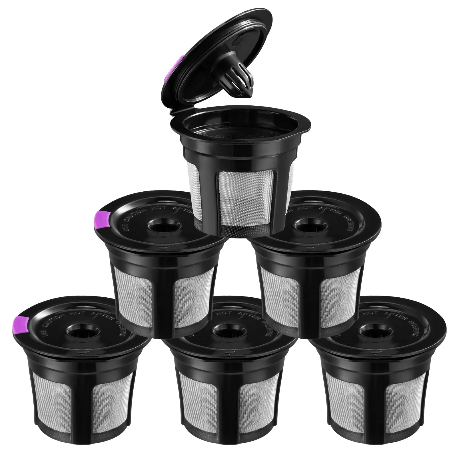 

6 шт. многоразовые кофейные K-cup фильтрующие корзины K-Графин кофейные капсулы капельницы совместимые с Keurig 1,0 и 2,0 Пивовары