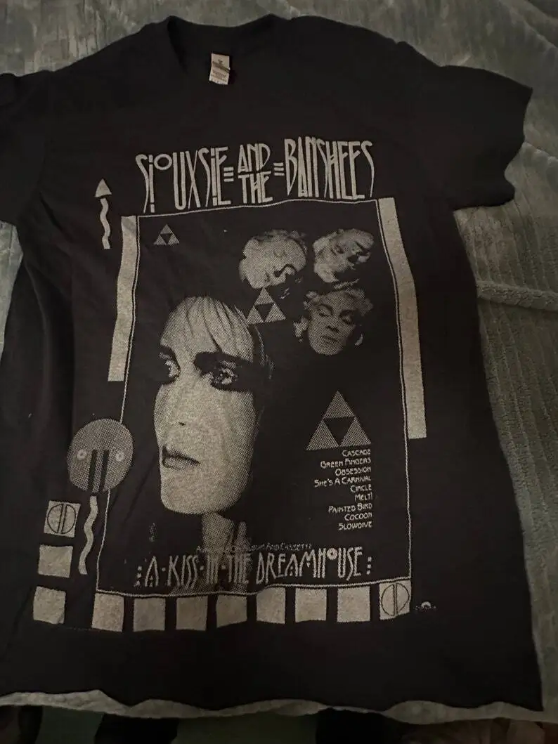 Черная футболка Siouxsie And The Banshees в стиле панк-рок ремейк ретро NH13744