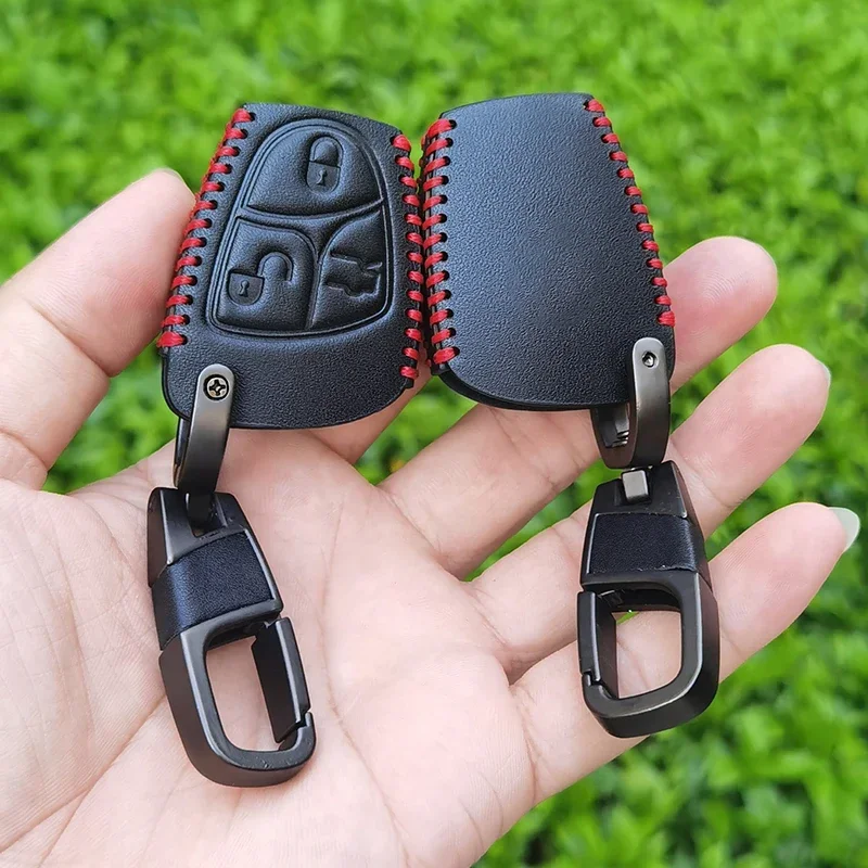 Кожаный защитный чехол для дистанционного ключа с 3 кнопками Mercedes-Benz CL55 CL600 CL65 C230