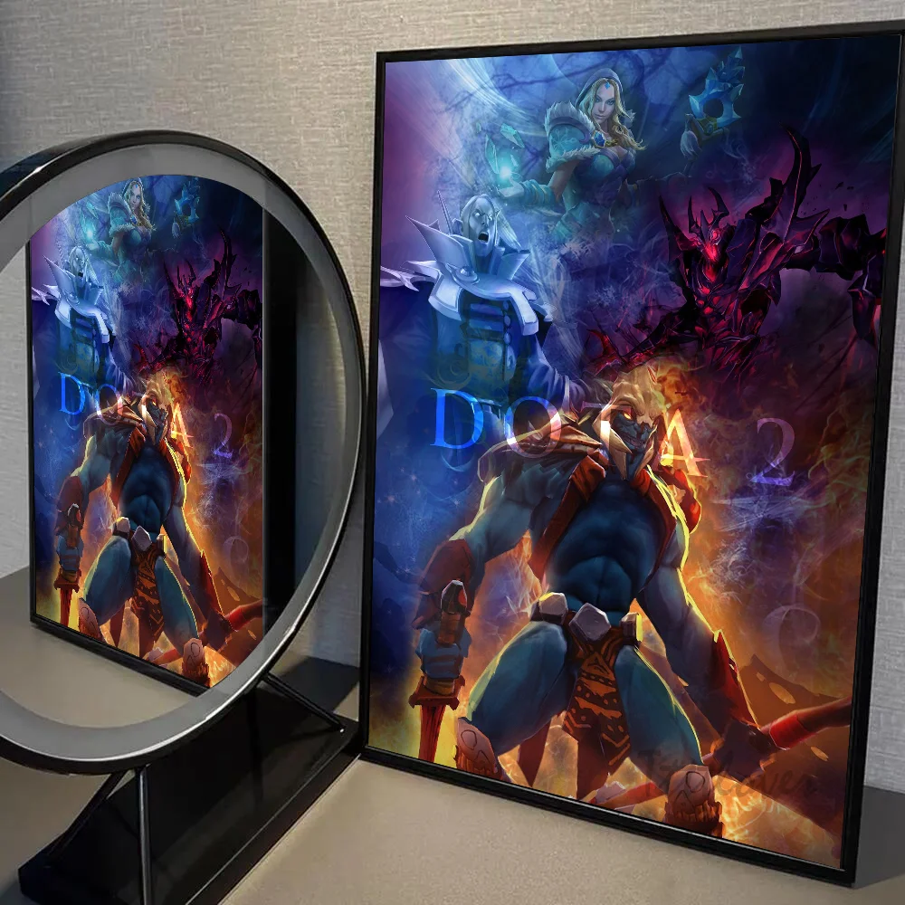 Игра D-Dota 2 постер настенное искусство домашний декор комнаты цифровая живопись