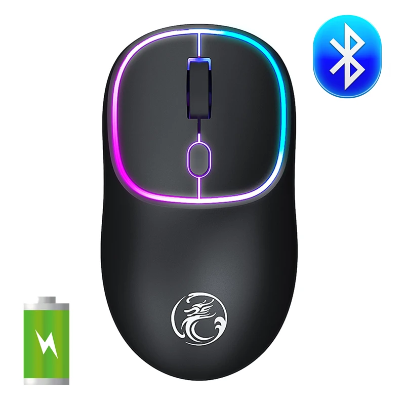 Беспроводная мышь RGB с Bluetooth игровая компьютерная перезаряжаемая эргономичная