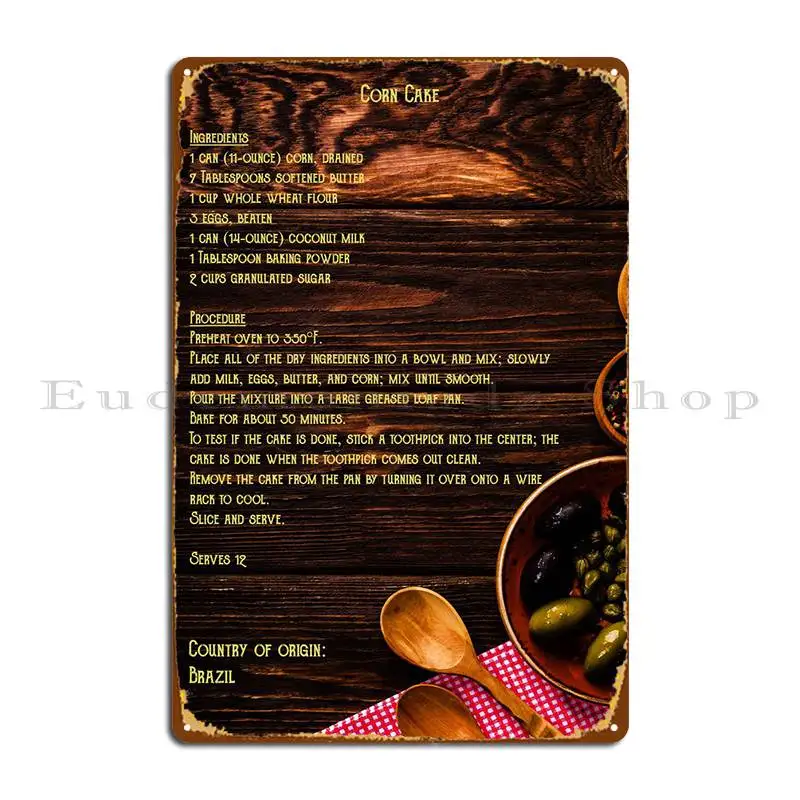 

Бразильский рецепт, 2 металлический плакат, клубный бар, Настенная пещера, кинотеатр, железный клубный жестяной плакат