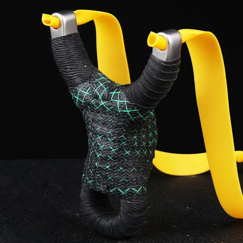 

Stainless Steel Slingshot High Precision Catapult with Tube Rubber Band for Outdoor Sports Hunting Shooting Accessories